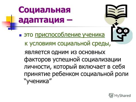 Социальная адаптация и принятие себя