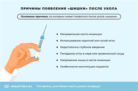 Способы обработки шишки от укола