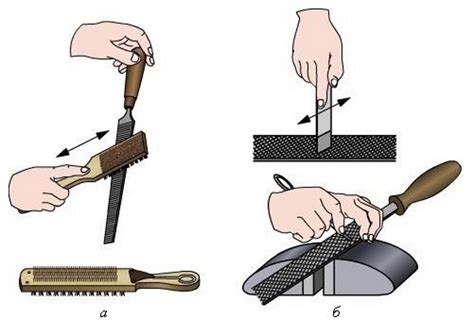 Способы применения напильника драчевого по металлу