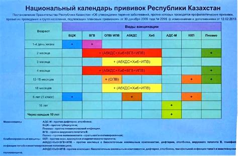 Сроки и процедуры вакцинации
