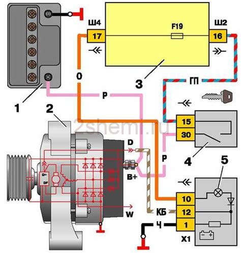 Схема зарядки аккумулятора от генератора автомобиля