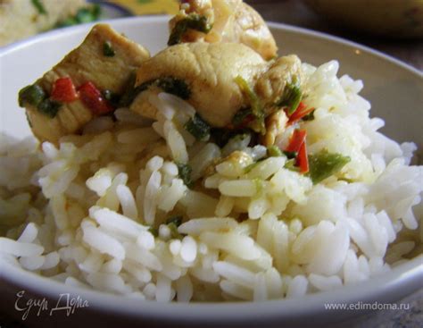 Тайская курица в кокосовом молоке с лимонграссом