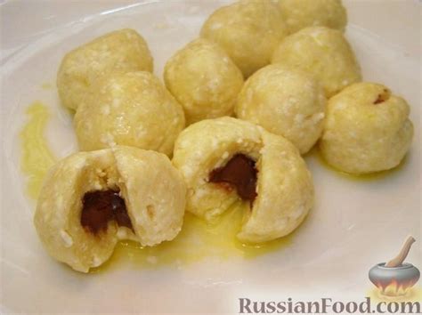 Творожные клецки с шпинатом