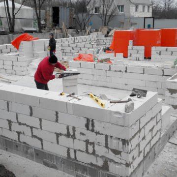 Технология кладки блоков в холодное время года