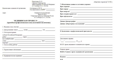 Требования к медицинским документам