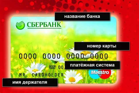 Указываем реквизиты карты