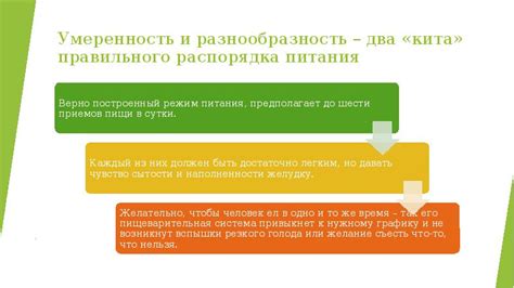 Умеренность – основа правильного питания