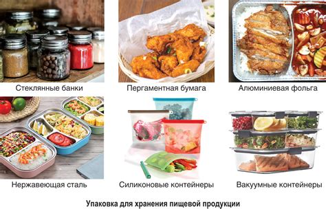 Упаковка и хранение продуктов на английском