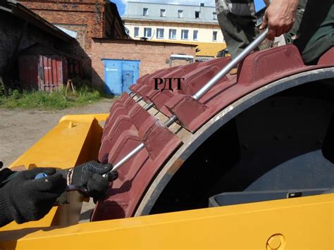Установка бандажа SI-301 на место
