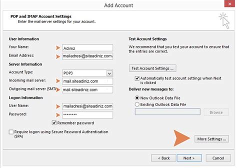 Установка и настройка IMAP в Outlook