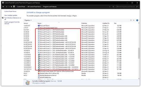 Установка последних версий .NET Framework и Visual C++ Redistributable