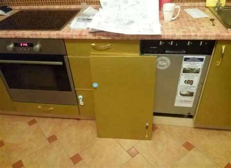 Установка фасада на посудомоечную машину