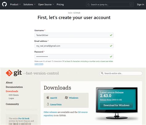 Установка Git и регистрация на GitHub