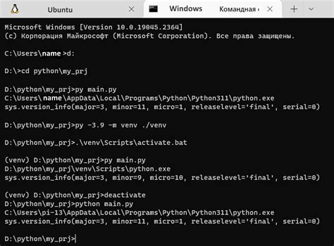 Установка Python и необходимых библиотек