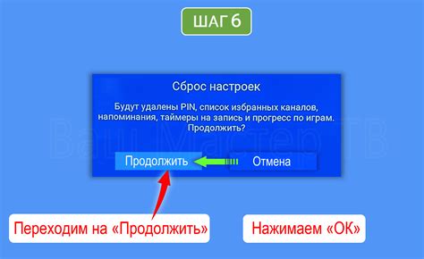 Шаги по выполнению сброса на заводские настройки: