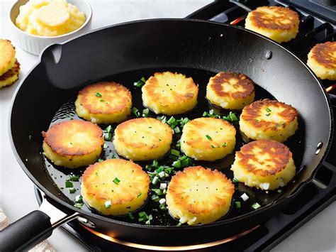 Шаги приготовления вкусного грибного картофельного блюда на сковороде
