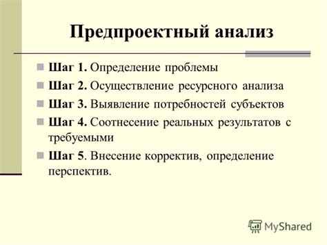 Шаг 1: Определение проблемы