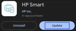 Шаг 2. Установка и настройка приложения HP Smart на iPhone
