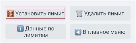 Шаг 7: Установка лимита для обещанного платежа