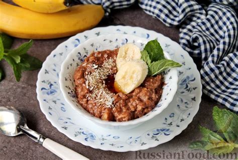 Экзотическая каша с мангом и кокосовой стружкой