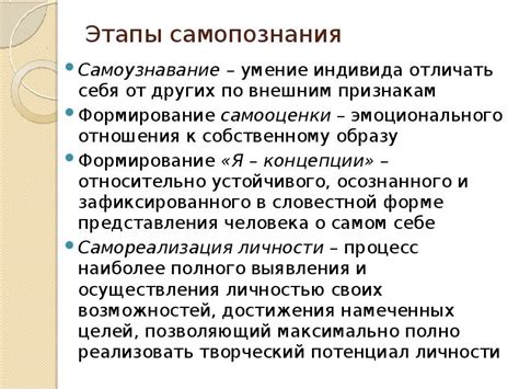 Этапы самопознания по Варламовой