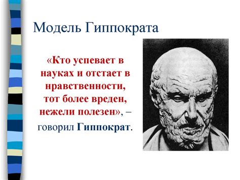 Этика и поведение врача в соответствии с принципами Гиппократа